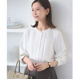 ホワイト(10) | フロントピンタックブラウス/一部WEB限定カラー | ROPE' PICNIC