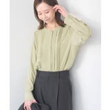 グリーンサブ(35) | フロントピンタックブラウス/一部WEB限定カラー | ROPE' PICNIC