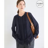 ネイビー(40) | フロントピンタックブラウス/一部WEB限定カラー | ROPE' PICNIC