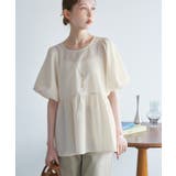 バルーンペプラムブラウス | ROPE' PICNIC | 詳細画像12 