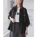 【UVケア・防シワ】羽織れるピンタックデザインペプラムシャツ | ROPE' PICNIC | 詳細画像14 