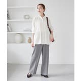 【UVケア・防シワ】羽織れるピンタックデザインペプラムシャツ | ROPE' PICNIC | 詳細画像15 