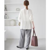 【UVケア・防シワ】羽織れるピンタックデザインペプラムシャツ | ROPE' PICNIC | 詳細画像17 