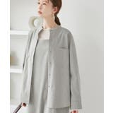 バンドカラーラウンドヘムストライプシャツ/セットアップ対応 | ROPE' PICNIC | 詳細画像14 