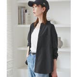 バンドカラーラウンドヘムストライプシャツ/セットアップ対応 | ROPE' PICNIC | 詳細画像19 