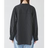 バンドカラーラウンドヘムストライプシャツ/セットアップ対応 | ROPE' PICNIC | 詳細画像25 