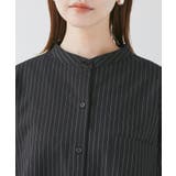 バンドカラーラウンドヘムストライプシャツ/セットアップ対応 | ROPE' PICNIC | 詳細画像26 