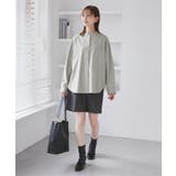 バンドカラーラウンドヘムストライプシャツ/セットアップ対応 | ROPE' PICNIC | 詳細画像5 