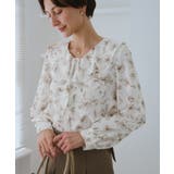 花柄ラッフルデザインブラウス | ROPE' PICNIC | 詳細画像1 