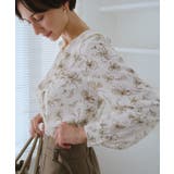 花柄ラッフルデザインブラウス | ROPE' PICNIC | 詳細画像4 