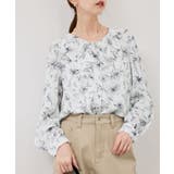 花柄ラッフルデザインブラウス | ROPE' PICNIC | 詳細画像9 