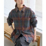 ブルー(44) | チェックネルシャツ/リンクコーデ | ROPE' PICNIC