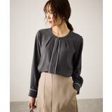 配色パイピングブラウス | ROPE' PICNIC | 詳細画像4 