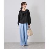 レース使いラッフルフリルブラウス/UVカット・吸水速乾・接触冷感 | ROPE' PICNIC | 詳細画像3