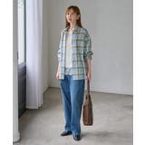 【WEB限定カラー】ロゴ刺繍チェックネルシャツ/2WAY | ROPE' PICNIC | 詳細画像24