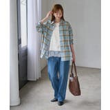 【WEB限定カラー】ロゴ刺繍チェックネルシャツ/2WAY | ROPE' PICNIC | 詳細画像25