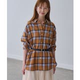 【WEB限定カラー】ロゴ刺繍チェックネルシャツ/2WAY | ROPE' PICNIC | 詳細画像28