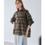 グリーンサブ(35) | 【WEB限定カラー】ロゴ刺繍チェックネルシャツ/2WAY | ROPE' PICNIC