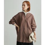 ダークブラウン(20) | 【一部店舗限定】袖ボリュームシアーシャツ | ROPE' PICNIC