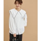 【一部店舗限定】ビックカラー配色ブラウス | ROPE' PICNIC | 詳細画像13 