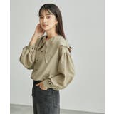【一部店舗限定】ビックカラー配色ブラウス | ROPE' PICNIC | 詳細画像20 