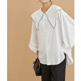 ホワイト(10) | 【一部店舗限定】ビックカラー配色ブラウス | ROPE' PICNIC