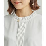【WEB限定】フロントピンタック使いフリルカラーブラウス | ROPE' PICNIC | 詳細画像5 