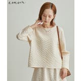 キナリ(16) | 【emur】セットアップ対応/ふくれジャガードバッグファスナーブラウス | ROPE' PICNIC