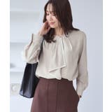 【WEB限定】配色ボウタイ風ブラウス | ROPE' PICNIC | 詳細画像18 