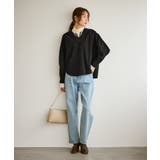 【emur/エミュール】ストレッチ起毛あわせネックブラウス | ROPE' PICNIC | 詳細画像2 