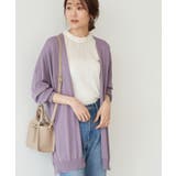 パープル系(51) | 【UVケア・接触冷感】ゴールドバー付きトッパーカーディガン | ROPE' PICNIC