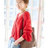 ガーターボーダーショート丈カーディガン | ROPE' PICNIC | 詳細画像15 