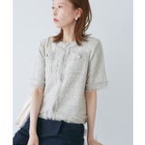 【サマー・ツイード】ハーフスリーブカーディガン | ROPE' PICNIC | 詳細画像16