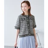 【サマー・ツイード】ハーフスリーブカーディガン | ROPE' PICNIC | 詳細画像4