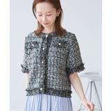 【サマー・ツイード】ハーフスリーブカーディガン | ROPE' PICNIC | 詳細画像6