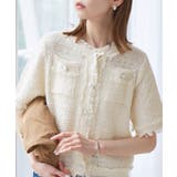 キナリ(16) | 【サマー・ツイード】ハーフスリーブカーディガン | ROPE' PICNIC