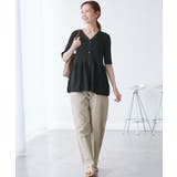 5分袖ペプラムカーディガン | ROPE' PICNIC | 詳細画像2 