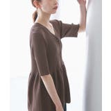 ブラウン系(22) | 5分袖ペプラムカーディガン | ROPE' PICNIC