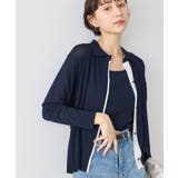 ネイビー(40) | 【2点セット】配色デザインカーディガン&インナーアンサンブル/イージーケア | ROPE' PICNIC