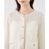透かし編み金釦カットカーディガン | ROPE' PICNIC | 詳細画像26 