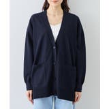 Vネックミドル丈フォルムカーディガン | ROPE' PICNIC | 詳細画像20 