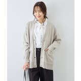 Vネックミドル丈フォルムカーディガン | ROPE' PICNIC | 詳細画像5 