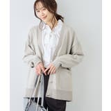 ライトグレー(08) | Vネックミドル丈フォルムカーディガン | ROPE' PICNIC
