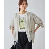 布帛シアーカーディガンブラウス | ROPE' PICNIC | 詳細画像11 