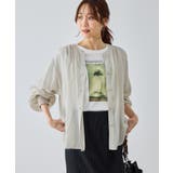 布帛シアーカーディガンブラウス | ROPE' PICNIC | 詳細画像12 