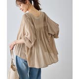 布帛シアーカーディガンブラウス | ROPE' PICNIC | 詳細画像21 