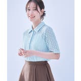 【ちゃんと+かわいい保証】カットレースポロトップス/リンクコーデ | ROPE' PICNIC | 詳細画像1 