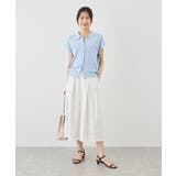 八方映えニット 金ボタンフレンチスリーブポロカラーカーディガン UVカット | ROPE' PICNIC | 詳細画像24