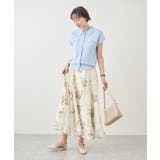 八方映えニット 金ボタンフレンチスリーブポロカラーカーディガン UVカット | ROPE' PICNIC | 詳細画像34