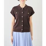 八方映えニット 金ボタンフレンチスリーブポロカラーカーディガン UVカット | ROPE' PICNIC | 詳細画像36
